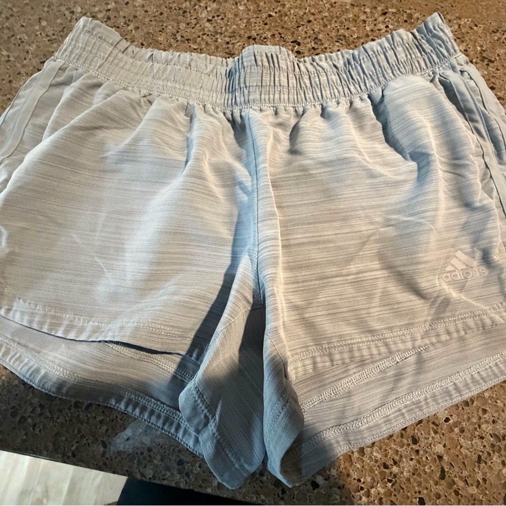 Adidas Heather Gray Athletic Shorts